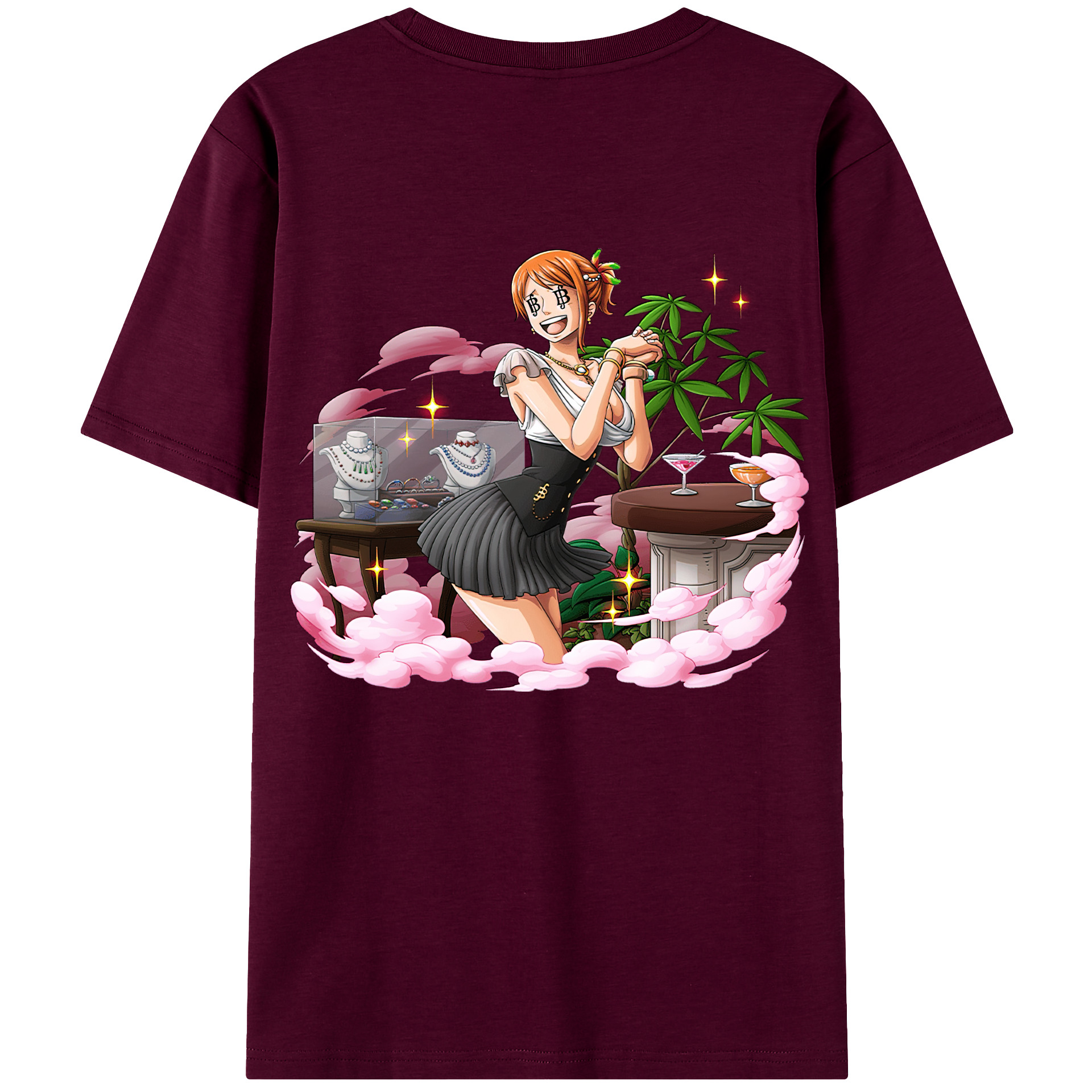 （画像用） ワンピース ナミ ONE PIECE Nami レディース半袖Tシャツ(バックプリント)